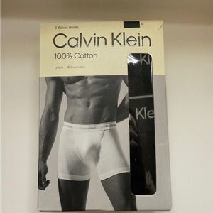 Calvin Klein Stretch Boxer Briefs 3 Pack - Black - Men’s Medium 100% Cotton